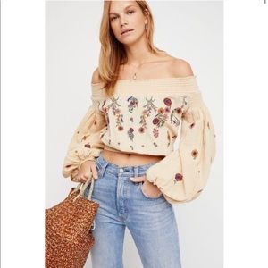 Free People Saachi Smocked Top